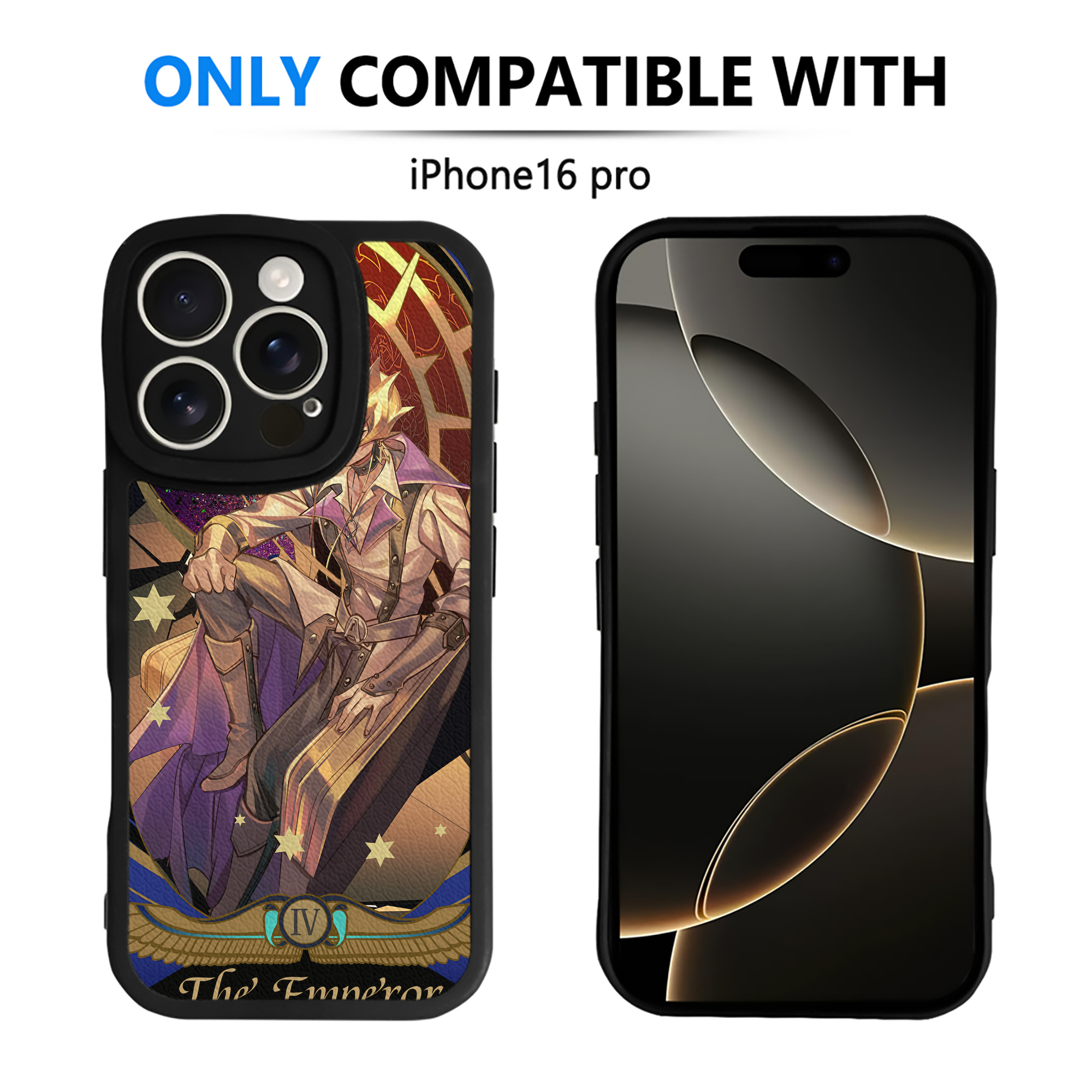 （画像用） 遊☆戯☆王 Yu-Gi-Oh! 【iPhone 16シリーズ対応】シリコンスマホケース（レザー調） 材質：シリコン